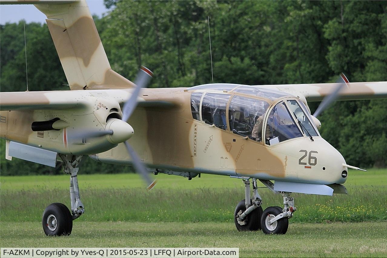 F-AZKM, 1971 North American OV-10B Bronco C/N 338-9 (305-65), North American OV-10B Bronco, Taxiing to parking area, La Ferté-Alais (LFFQ) air show 2015