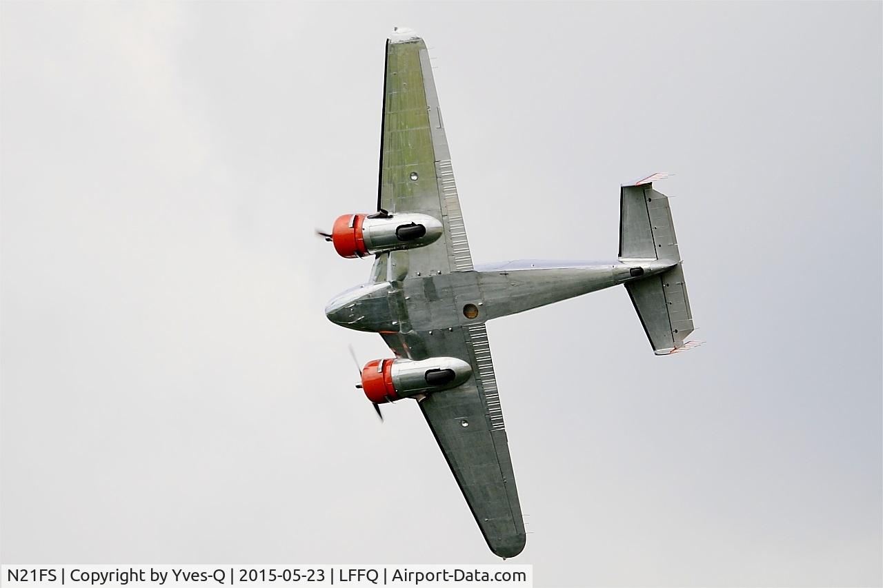 N21FS, 1952 Beech Expeditor 3NM C/N CA-138, Beech 3NM, On display, La Ferté-Alais (LFFQ) Air show 2015