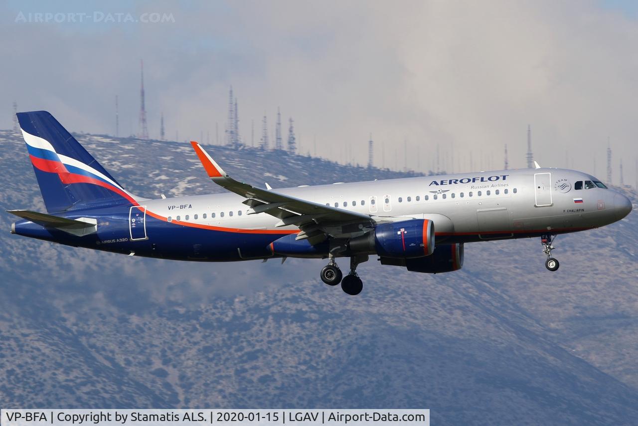 VP-BFA, 2017 Airbus A320-214 C/N 7561, AEROFLOT