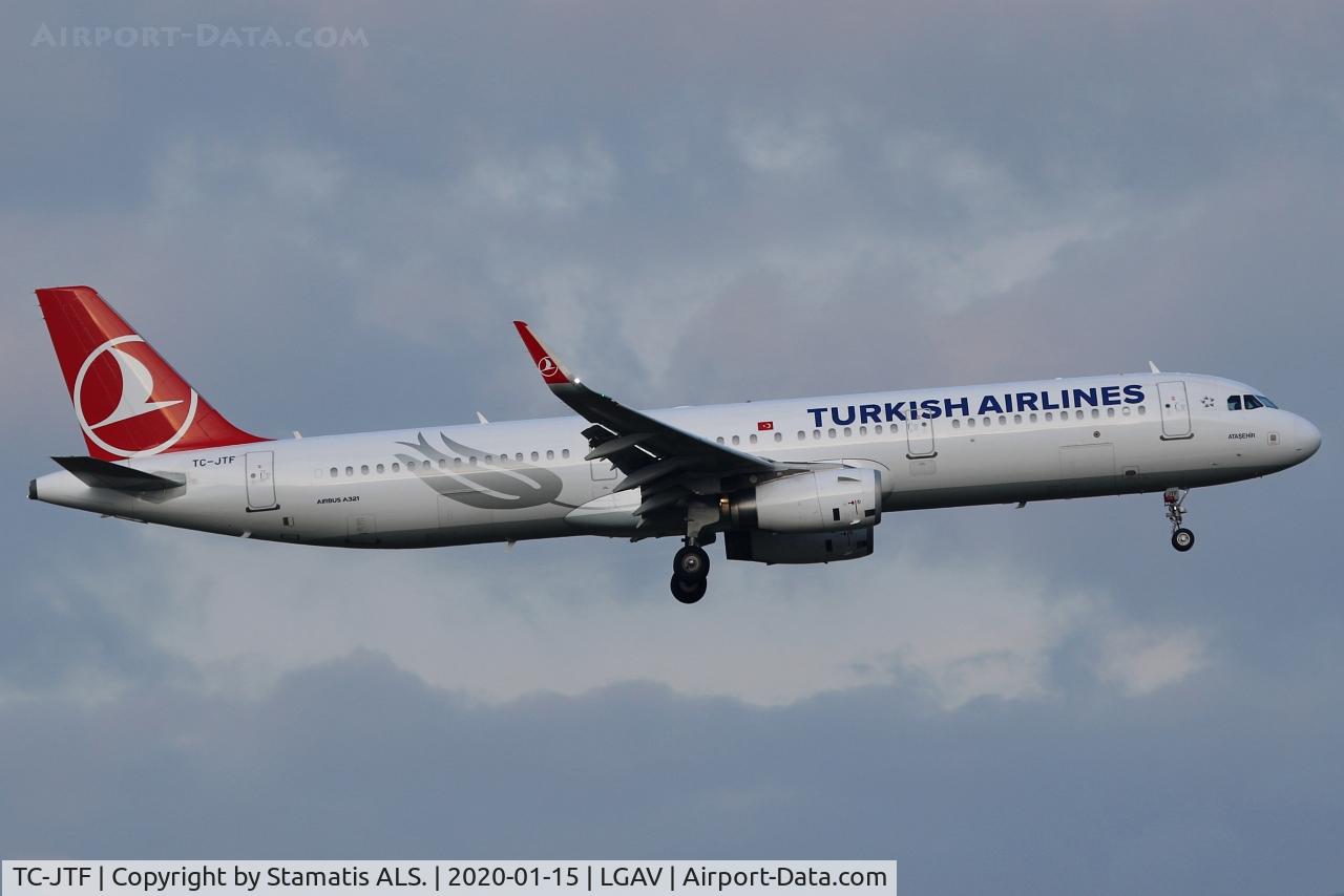 TC-JTF, 2016 Airbus A321-231 C/N 6987, TURKISH AIRLINES