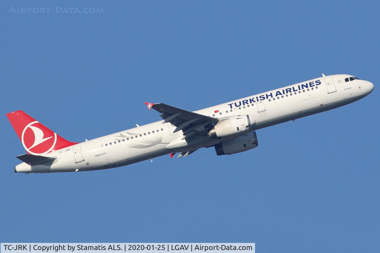 TC-JRK, 2008 Airbus A321-231 C/N 3525, TURKISH AIRLINES
