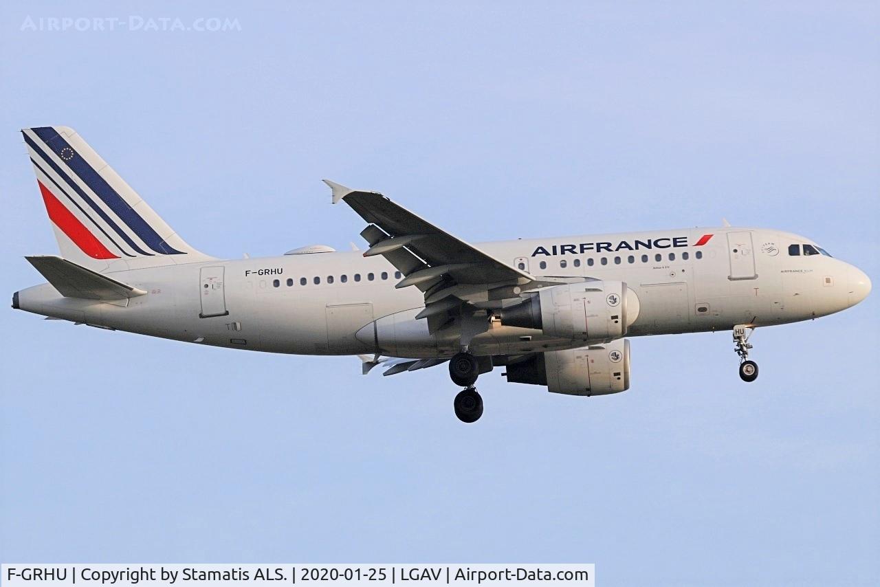 F-GRHU, 2001 Airbus A319-111 C/N 1471, AIR FRANCE