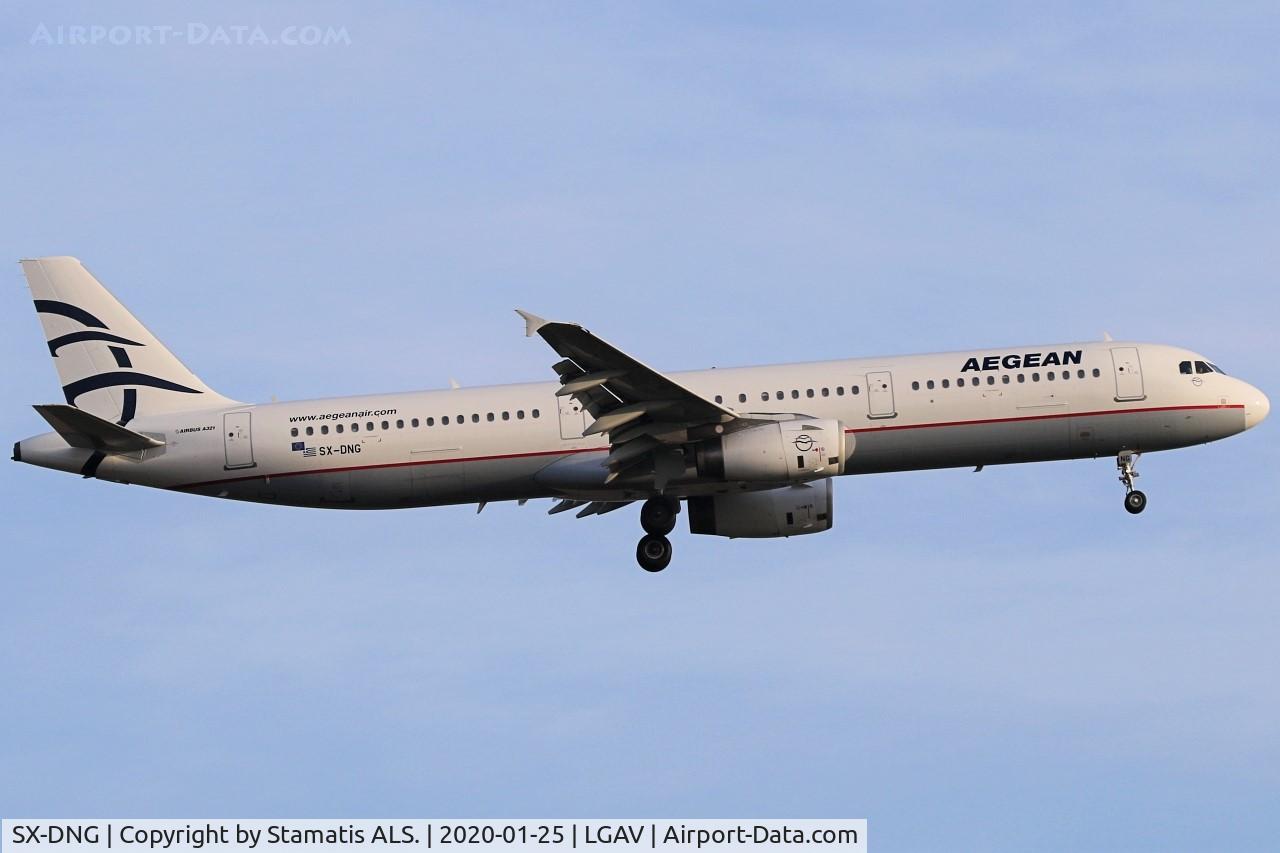 SX-DNG, 2005 Airbus A321-231 C/N 2610, Aegean Airlines