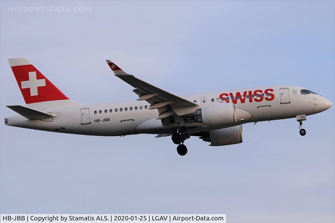 HB-JBB, 2016 Bombardier CSeries CS100 (BD-500-1A10) C/N 50011, SWISS AIR