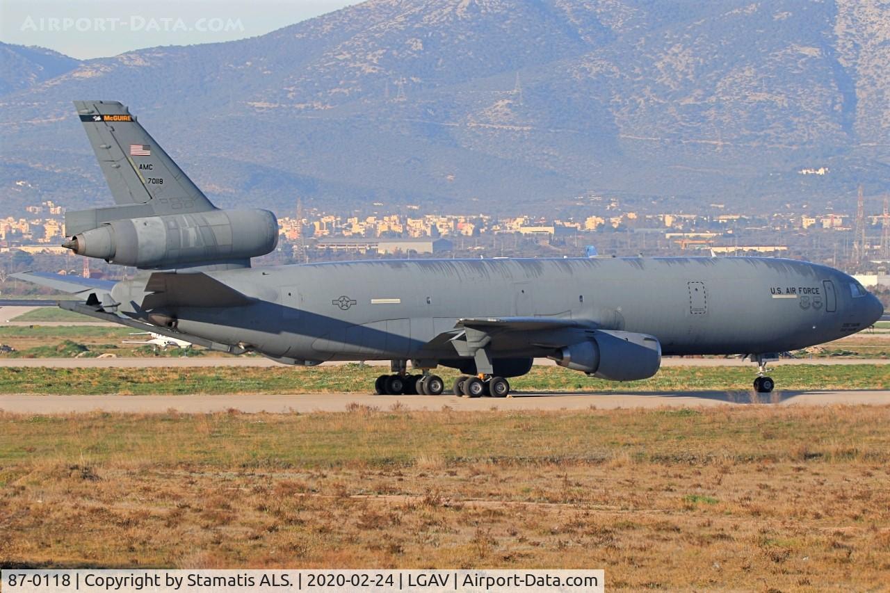 87-0118, 1987 McDonnell Douglas KC-10A Extender C/N 48304, USAF