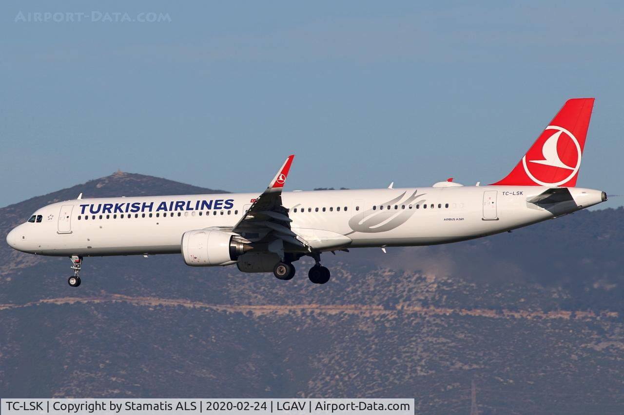 TC-LSK, 2019 Airbus A321-271NX C/N 9082, TURKISH AIRLINES