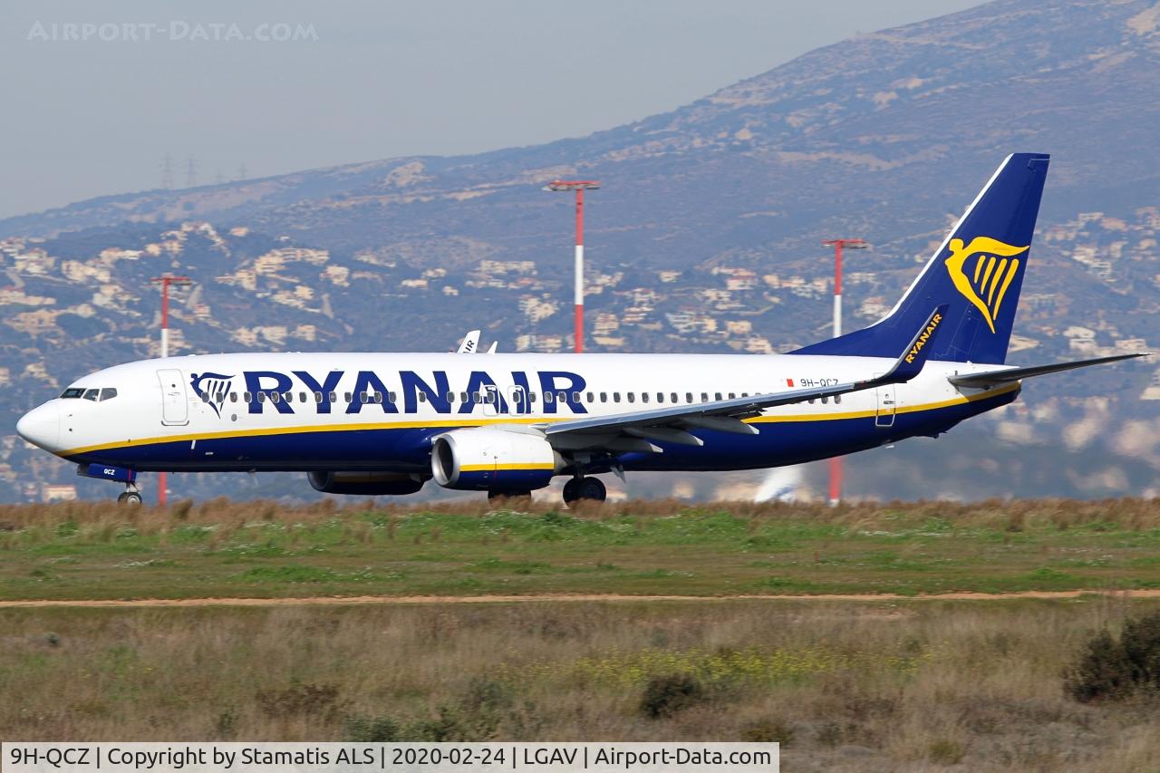 9H-QCZ, 2016 Boeing 737-8AS C/N 44748, RYANAIR