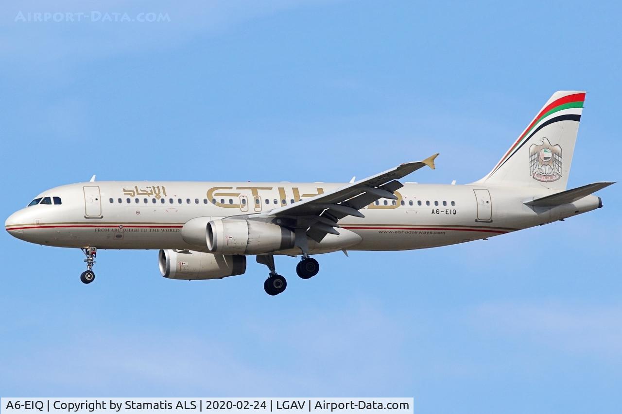 A6-EIQ, 2012 Airbus A320-232 C/N 5348, ETIHAD