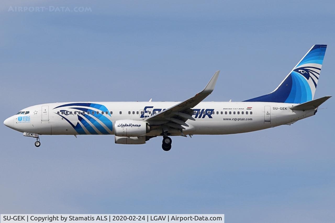 SU-GEK, 2017 Boeing 737-866 C/N 63803, EGYPTAIR