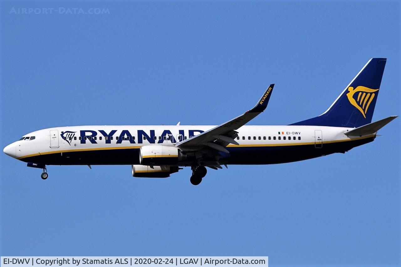 EI-DWV, 2008 Boeing 737-8AS C/N 33627, RYANAIR