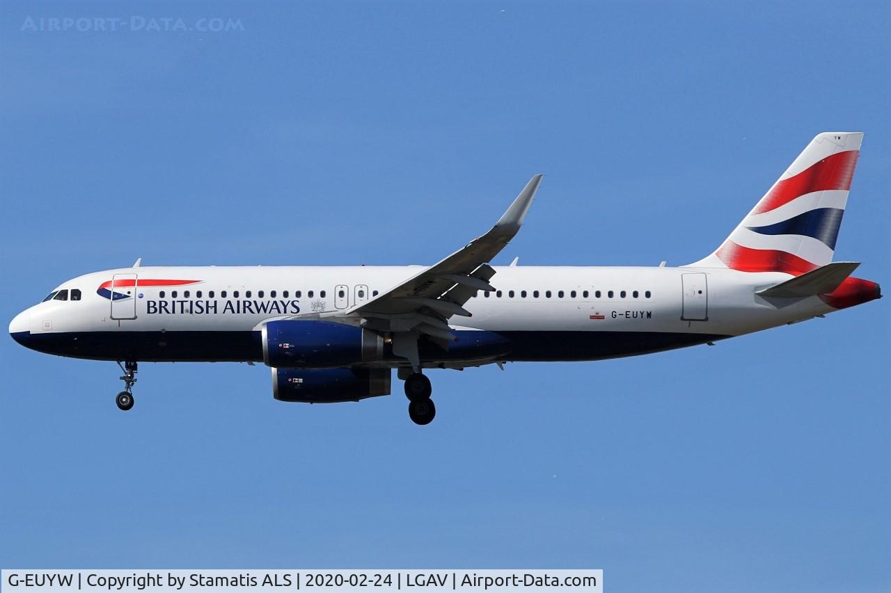 G-EUYW, 2014 Airbus A320-232 C/N 6129, BRITISH