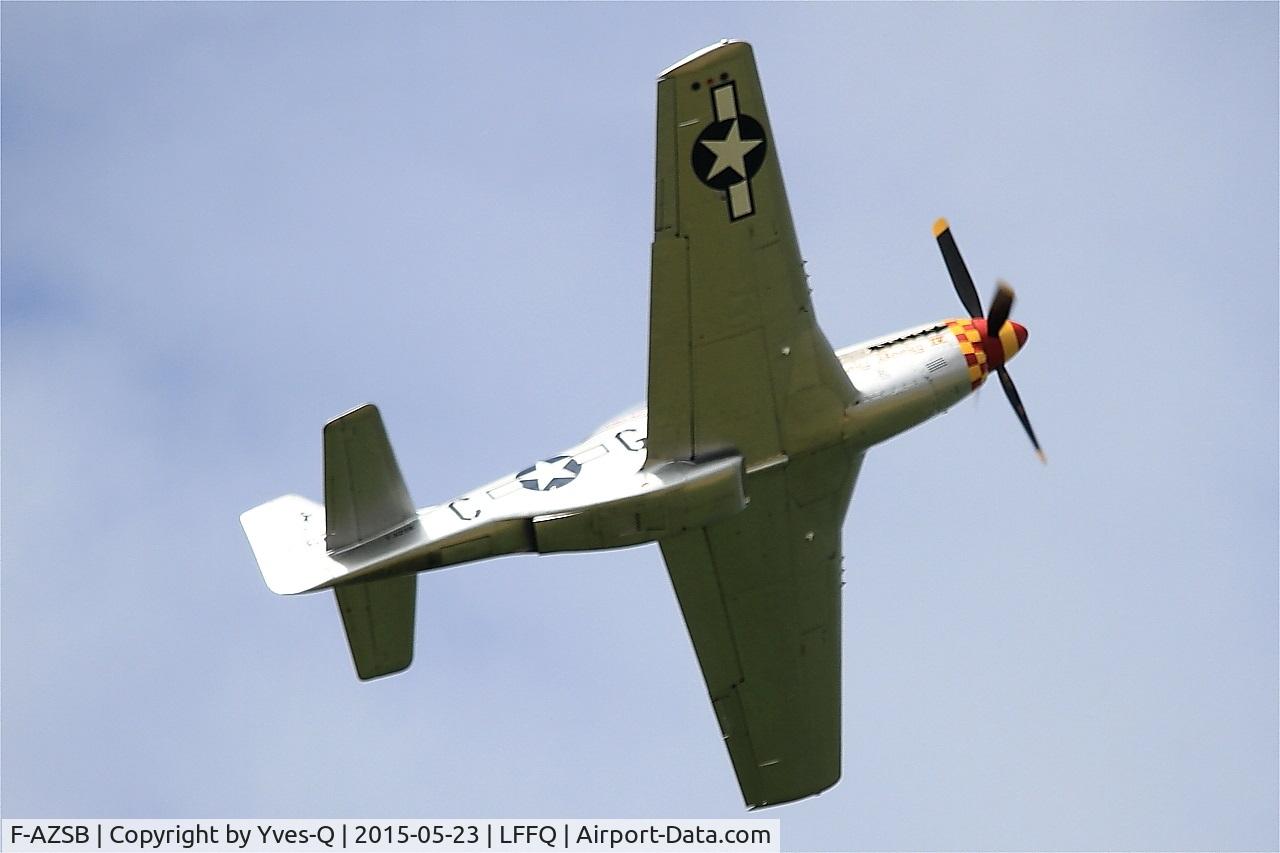 F-AZSB, 1944 North American P-51D Mustang C/N 122-40967, North American P-51D Mustang, On display, La Ferté-Alais (LFFQ) Air show 2015
