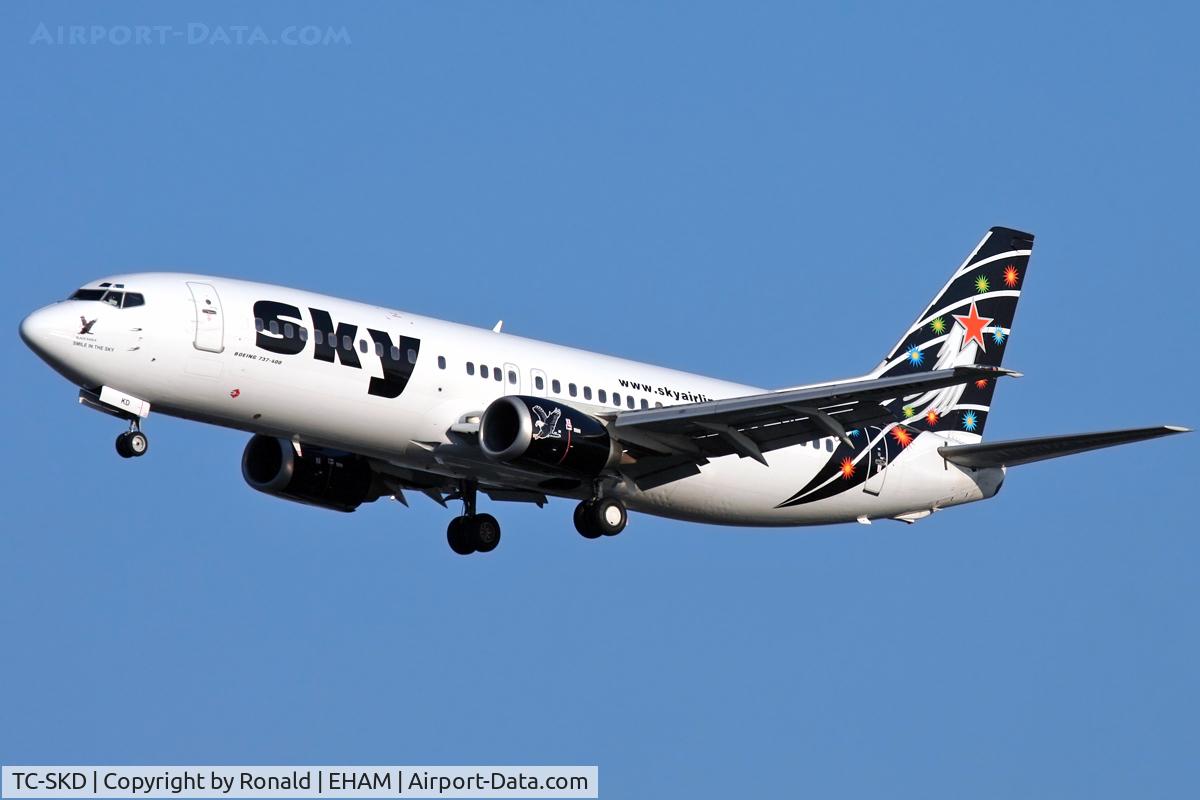 TC-SKD, 1992 Boeing 737-4Q8 C/N 25372, at spl