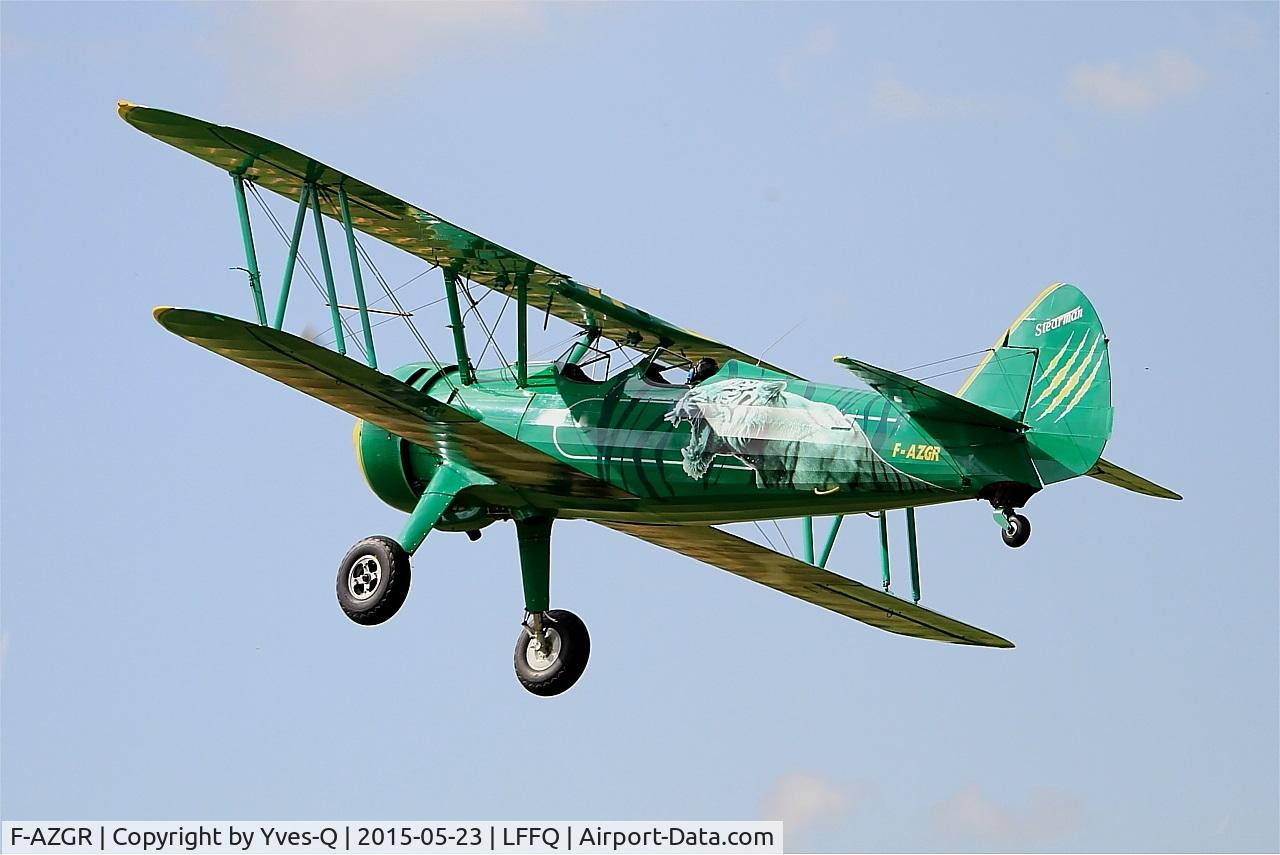 F-AZGR, Boeing N2S-3 Kaydet (B75N1) C/N 75-2650, Boeing N2S-3 Kaydet (B75N1), On display, La Ferté-Alais airfield (LFFQ) Airshow 2015