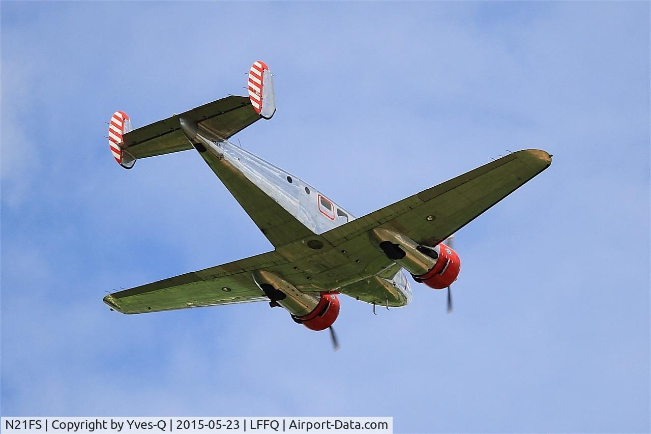 N21FS, 1952 Beech Expeditor 3NM C/N CA-138, Beech 3NM, On display, La Ferté-Alais (LFFQ) Air show 2015