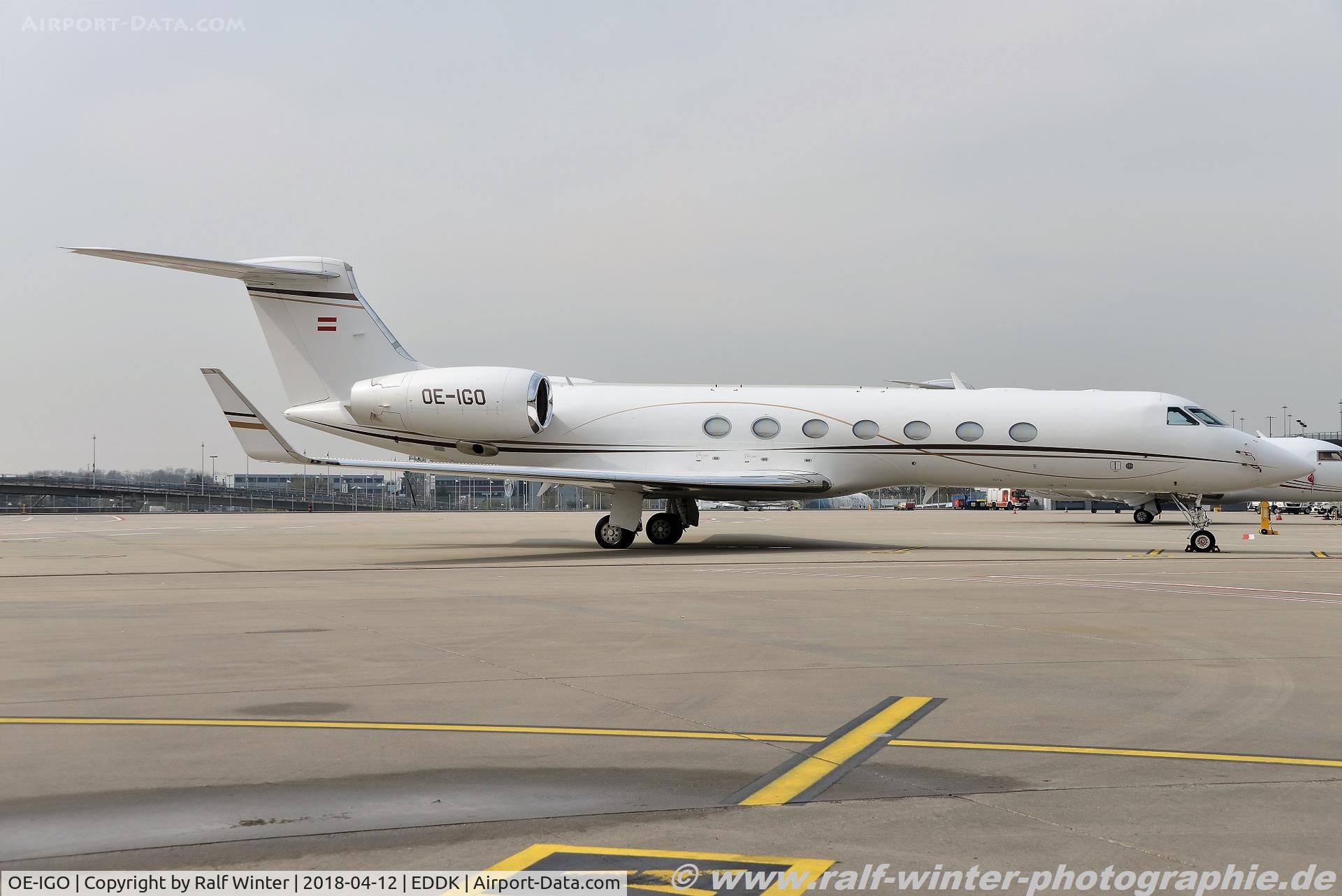 OE-IGO, Gulfstream Aerospace GV-SP (G550) C/N 5434, Gulfstream Aerospace GV-SP G550 - Jet Aviation GmbH - 5434 - OE-IGO - 12.04.2018 - CGN