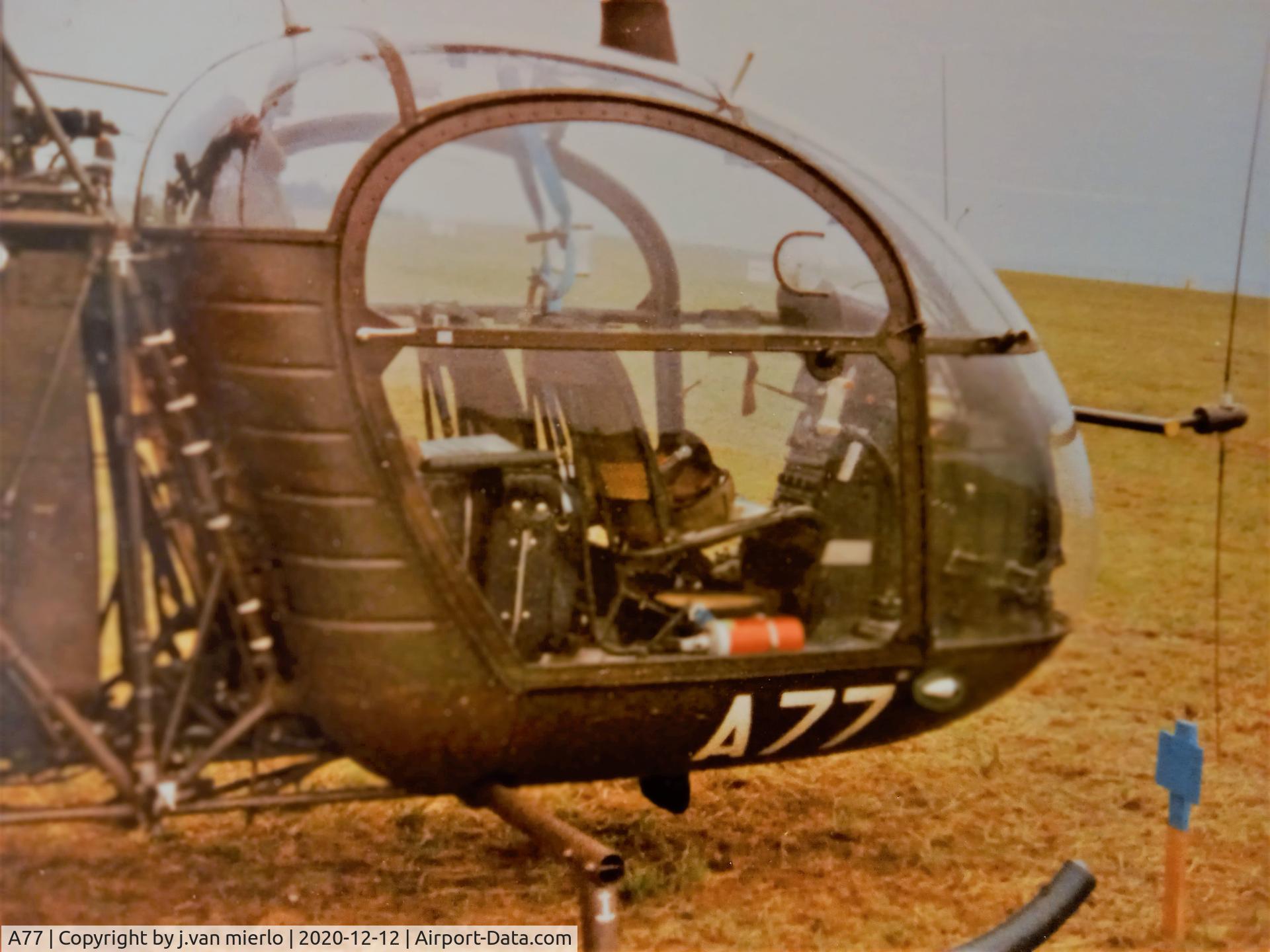 A77, Sud Aviation SA-318C Alouette II C/N 2124/730C-A200, Belgium