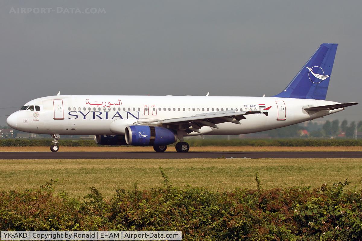 YK-AKD, 1999 Airbus A320-232 C/N 1076, at spl