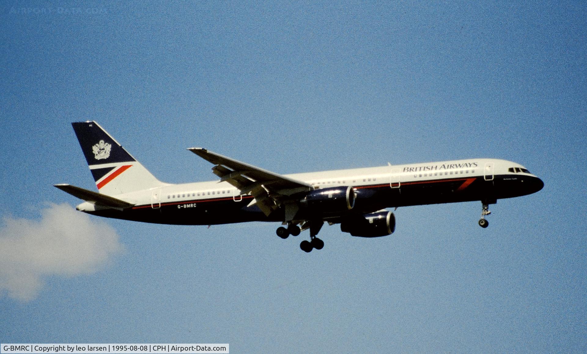 G-BMRC, 1988 Boeing 757-236/SF C/N 24072, Copenhagen 8.8.1995
