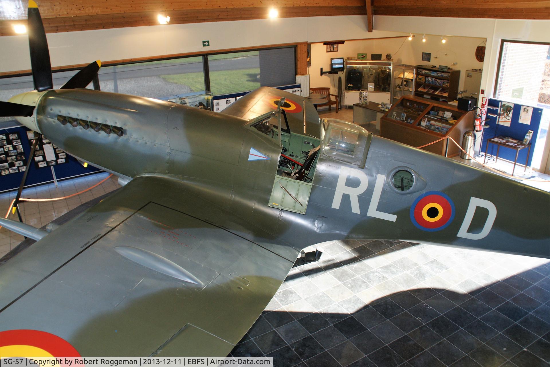 SG-57, Supermarine 379 Spitfire FR.14E C/N 6S/432331, FLORENNES MUSEUM.RL D.