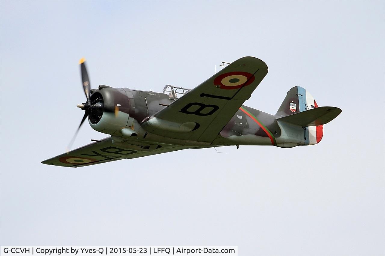G-CCVH, 1939 Curtiss H-75A-1 C/N 12881, Curtiss H-75A-1, On display, La Ferté-Alais airfield (LFFQ) Airshow 2015