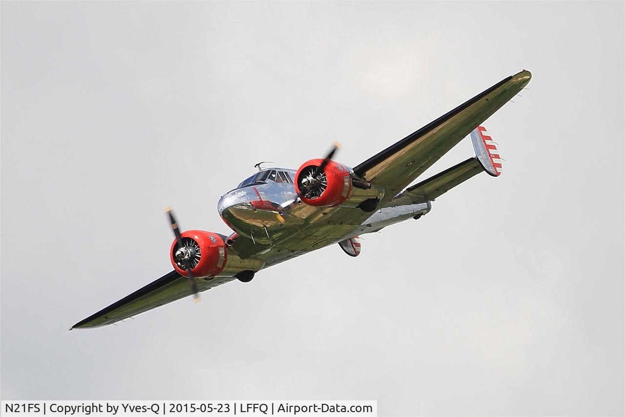 N21FS, 1952 Beech Expeditor 3NM C/N CA-138, Beech 3NM, On display, La Ferté-Alais (LFFQ) Air show 2015