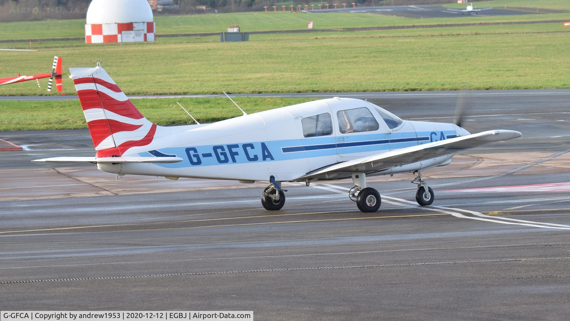 G-GFCA, 1989 Piper PA-28-161 Cadet C/N 28-41100, G-GFCA at Gloucestershire Airport.