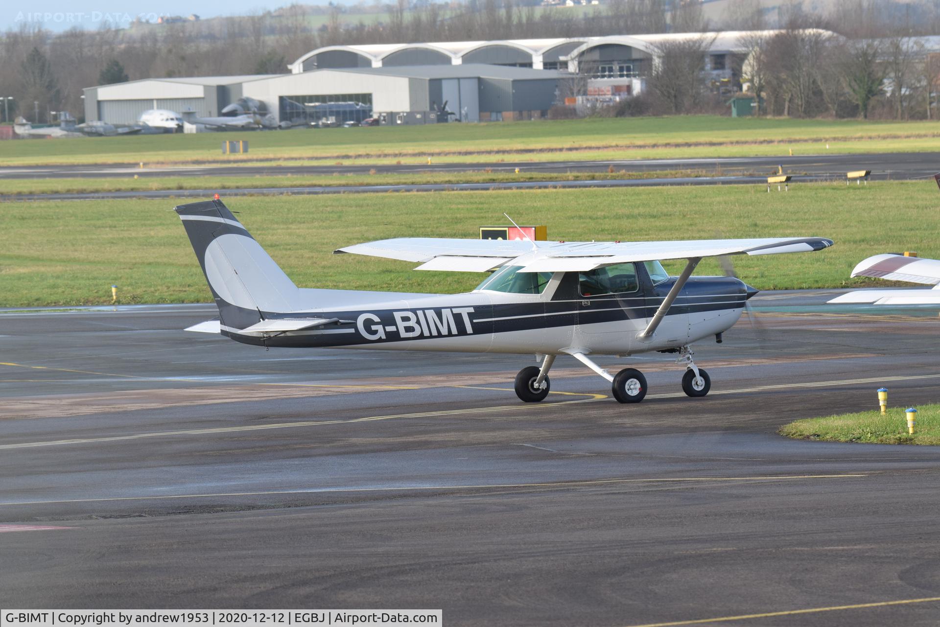 G-BIMT, 1980 Reims FA152 Aerobat C/N 0361, G-BIMT At Gloucestershire Airport.