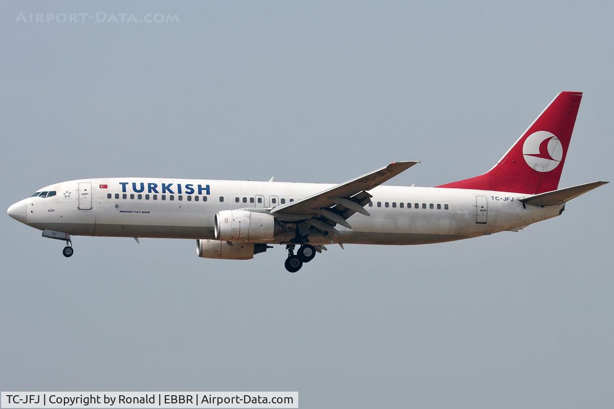TC-JFJ, 1999 Boeing 737-8F2 C/N 29772, at bru