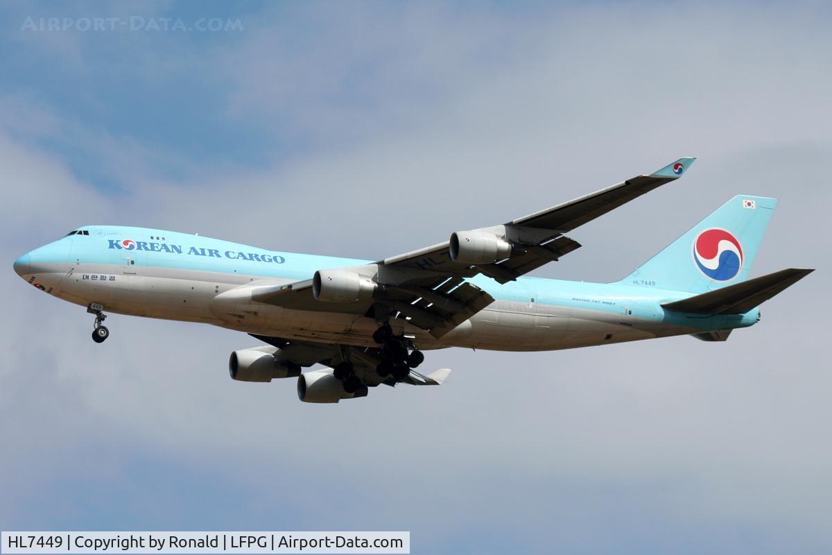 HL7449, 2000 Boeing 747-4B5F/SCD C/N 26411, at cdg