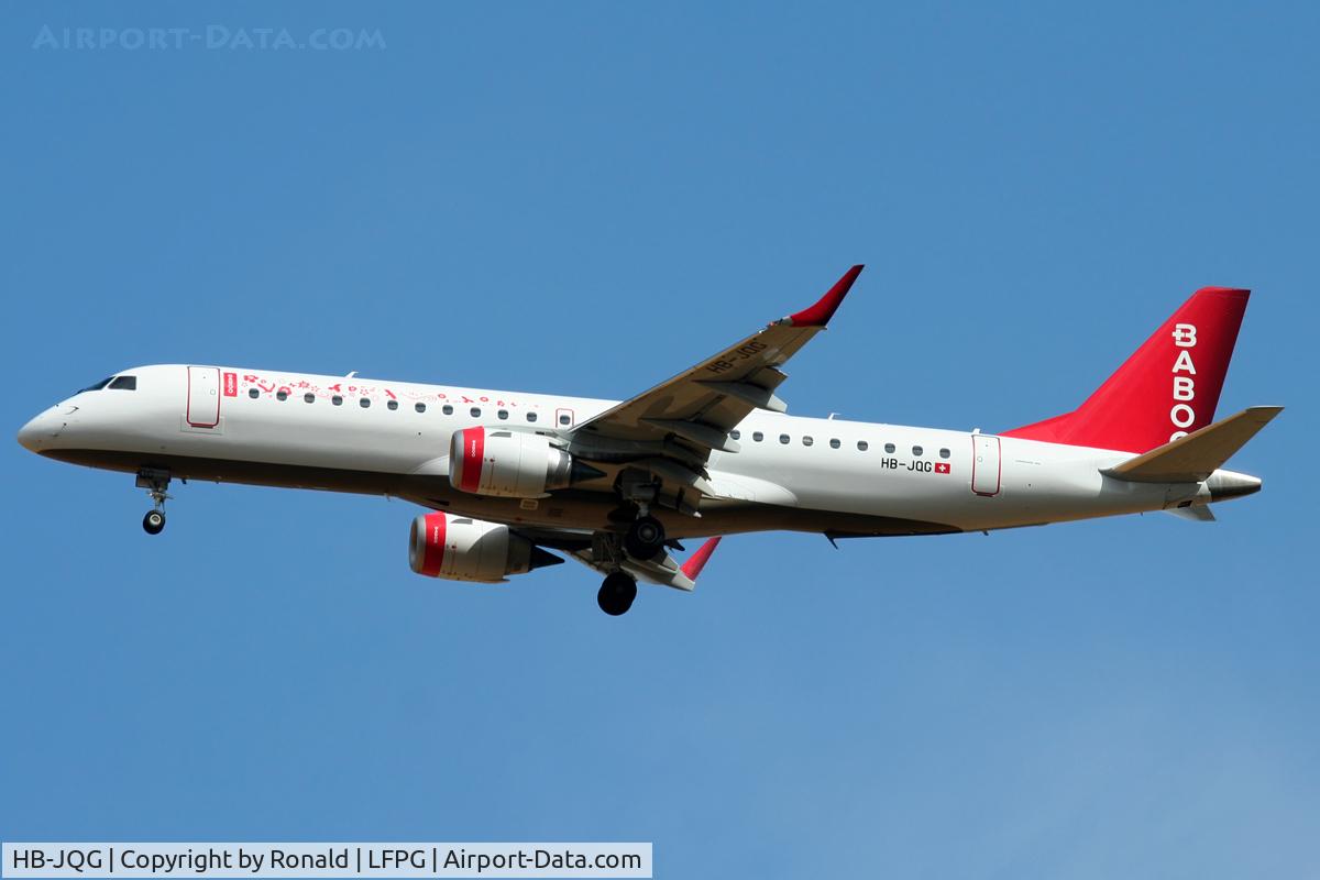 HB-JQG, 2008 Embraer 190LR (ERJ-190-100LR) C/N 19000189, at cdg
