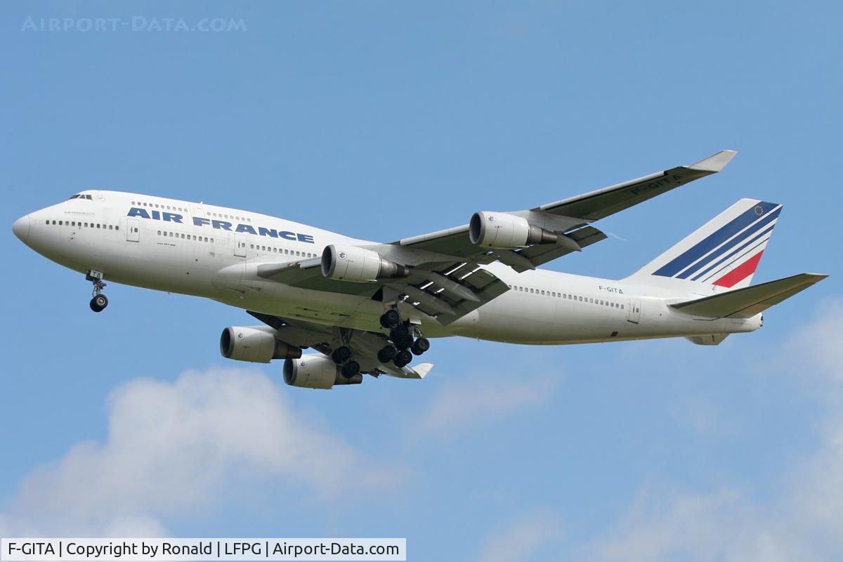 F-GITA, 1991 Boeing 747-428 C/N 24969, at cdg