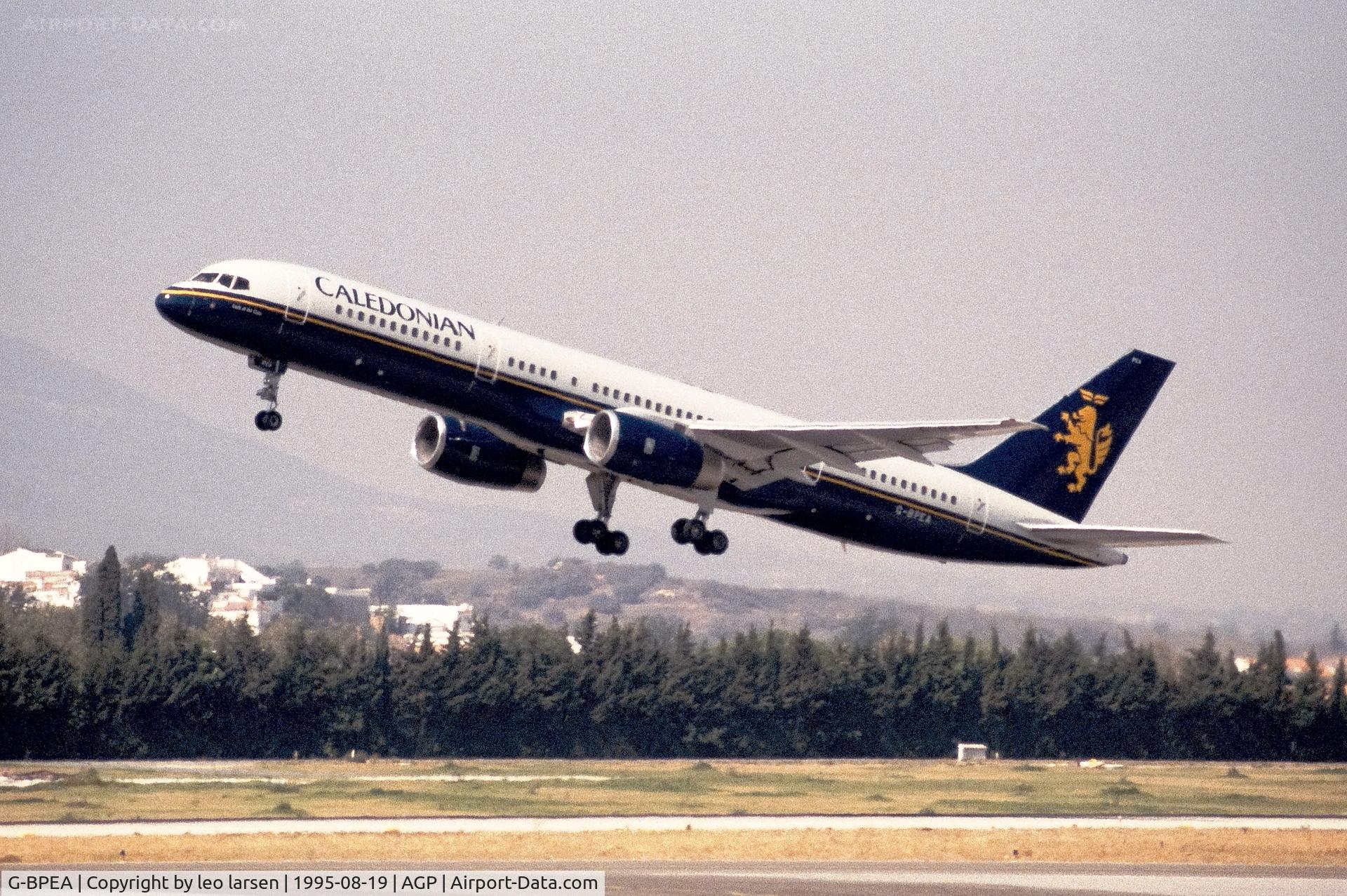 G-BPEA, 1989 Boeing 757-236 C/N 24370, Malaga 19.8.1995