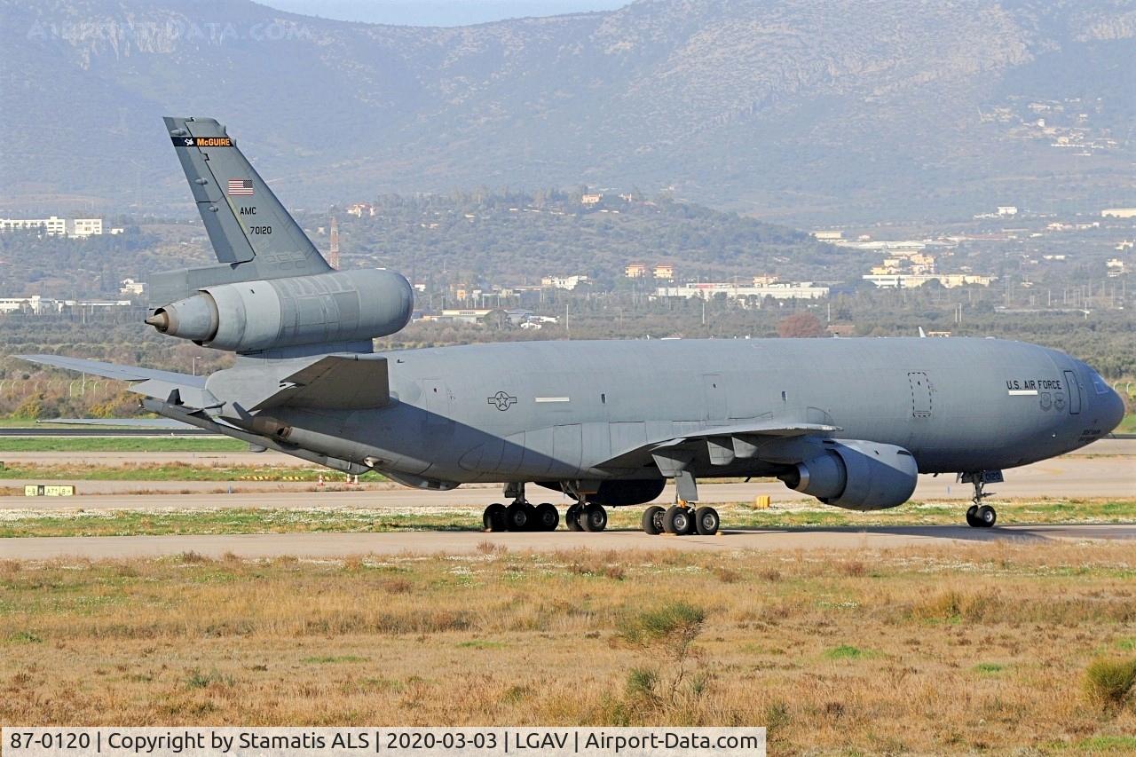 87-0120, 1987 McDonnell Douglas KC-10A Extender C/N 48306, USAF
