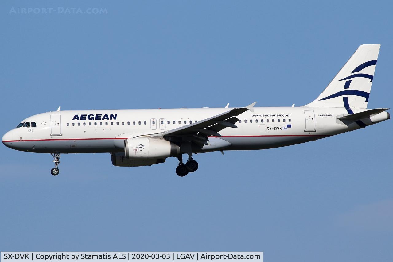 SX-DVK, 2008 Airbus A320-232 C/N 3392, AEGEAN AIRLINES