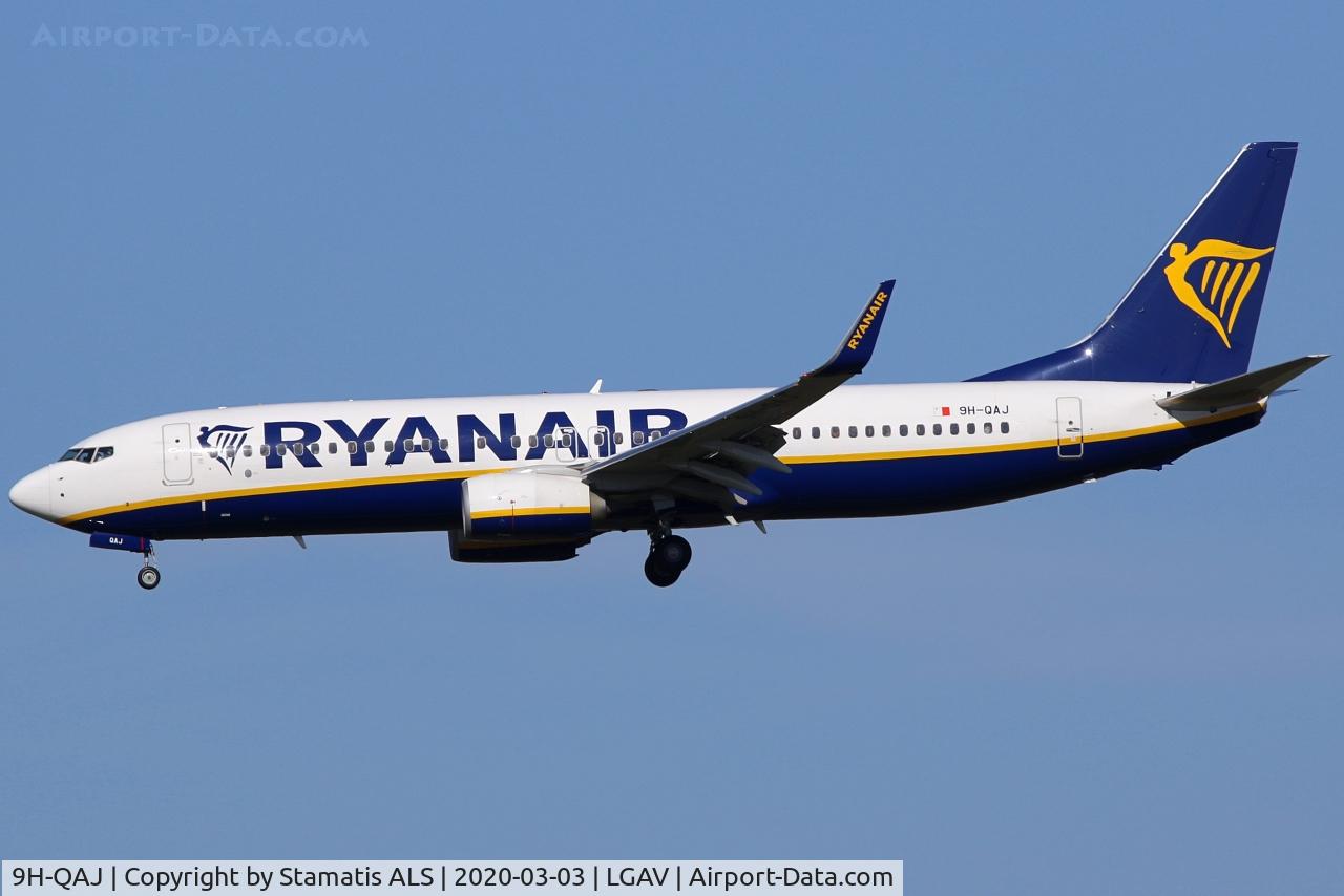 9H-QAJ, 2018 Boeing 737-800 C/N 44817, RYANAIR