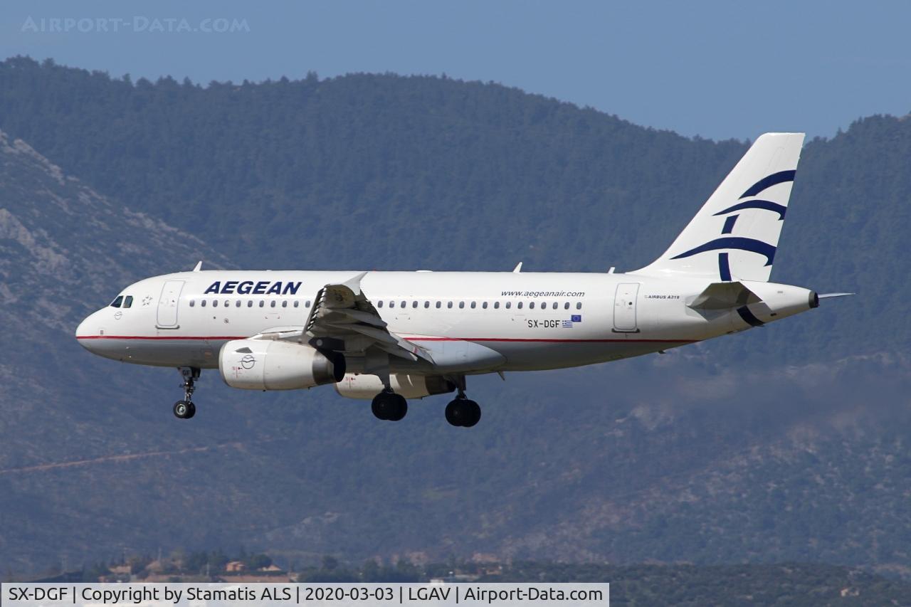 SX-DGF, 2005 Airbus A319-132 C/N 2468, AEGEAN AIRLINES