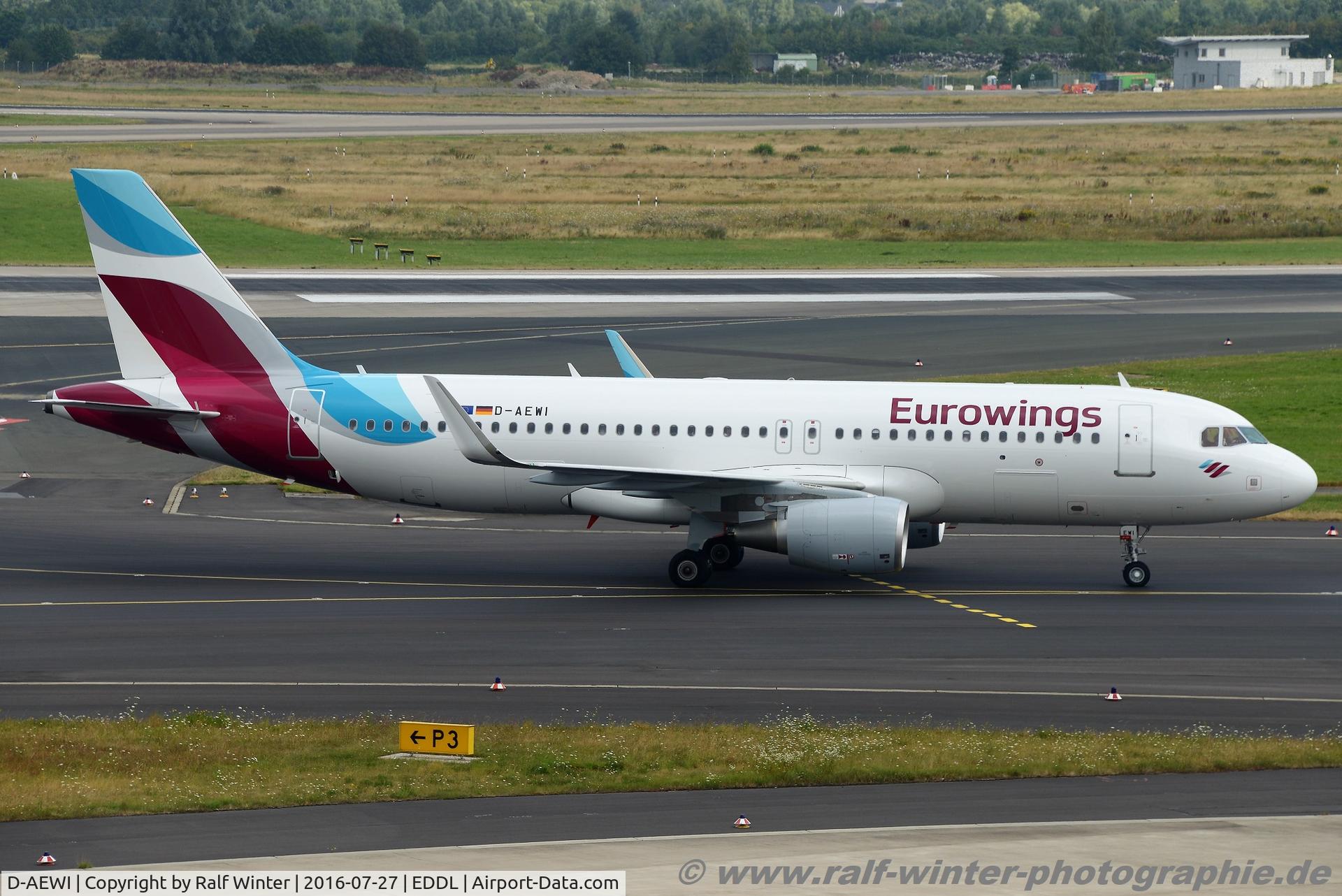 D-AEWI, 2016 Airbus A320-214 C/N 7210, Airbus A320-214(W) - EW EWG Eurowings - 7210 - D-AEWI - 27.07.2016 - DUS