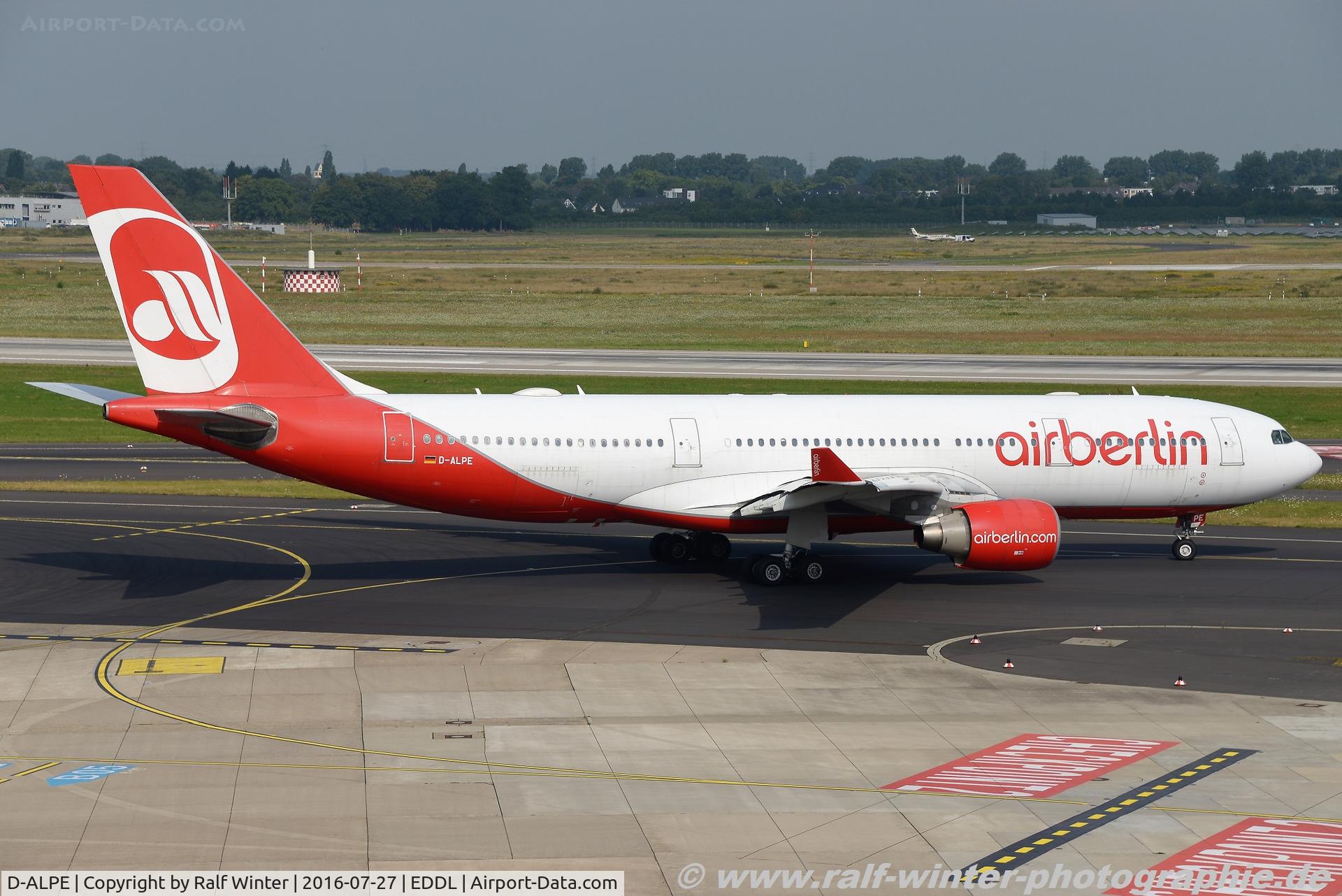 D-ALPE, 2002 Airbus A330-223 C/N 469, Airbus A330-223 - AB BER Air Berlin - 469 - D-ALPE - 27.07.2016 - DUS