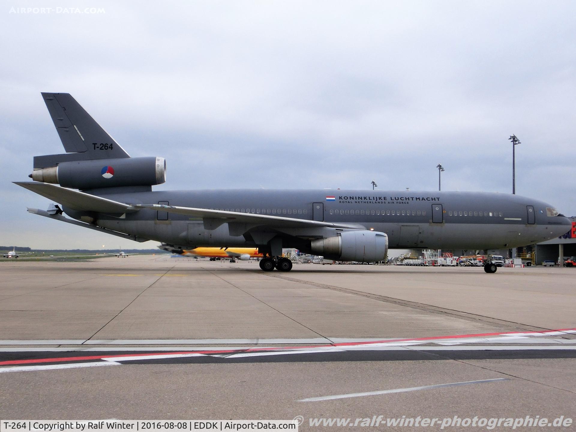 T-264, 1978 McDonnell Douglas KDC-10-30CF C/N 46985, McDonnell Douglas KC-10 DC-10-30CF - NAF Royal Netherlands Air Force 'Prins Bernhard' - 46985 - T-264 - 08.08.2016 - CGN
