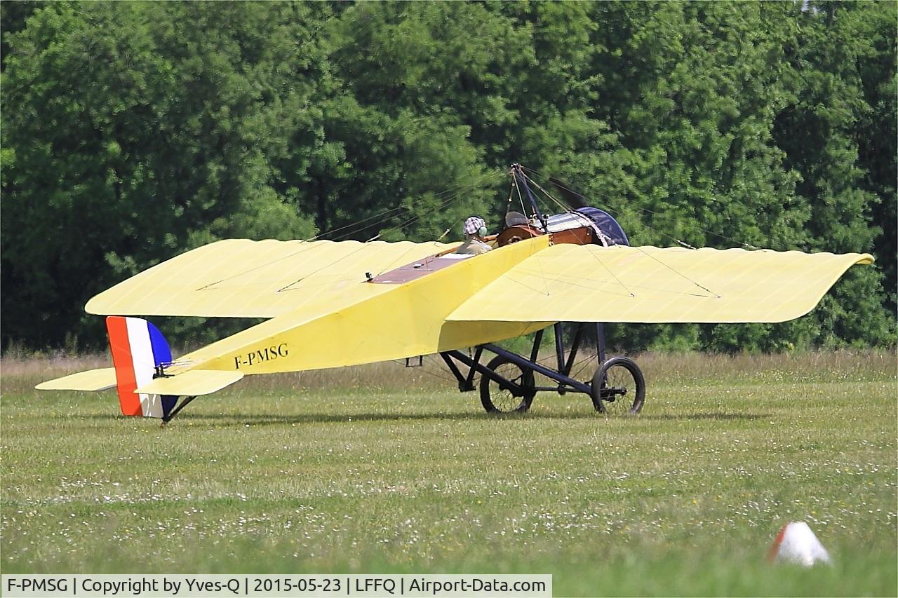F-PMSG, 2013 Morane-Saulnier Type G Replica C/N 01-RA, Morane-Saulnier Type G (replica), Taxiing, La Ferté-Alais airfield (LFFQ) Airshow 2015
