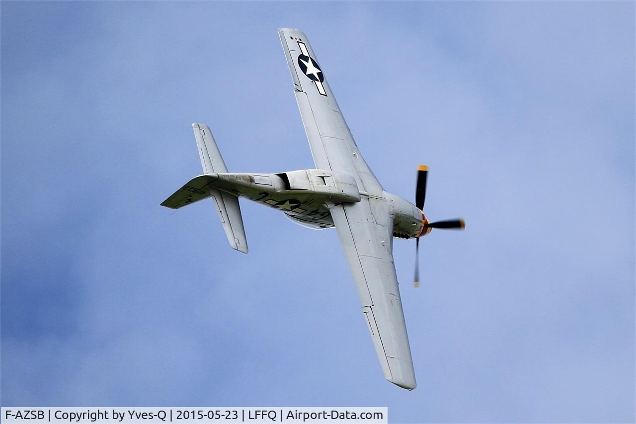 F-AZSB, 1944 North American P-51D Mustang C/N 122-40967, North American P-51D Mustang, On display, La Ferté-Alais (LFFQ) Air show 2015