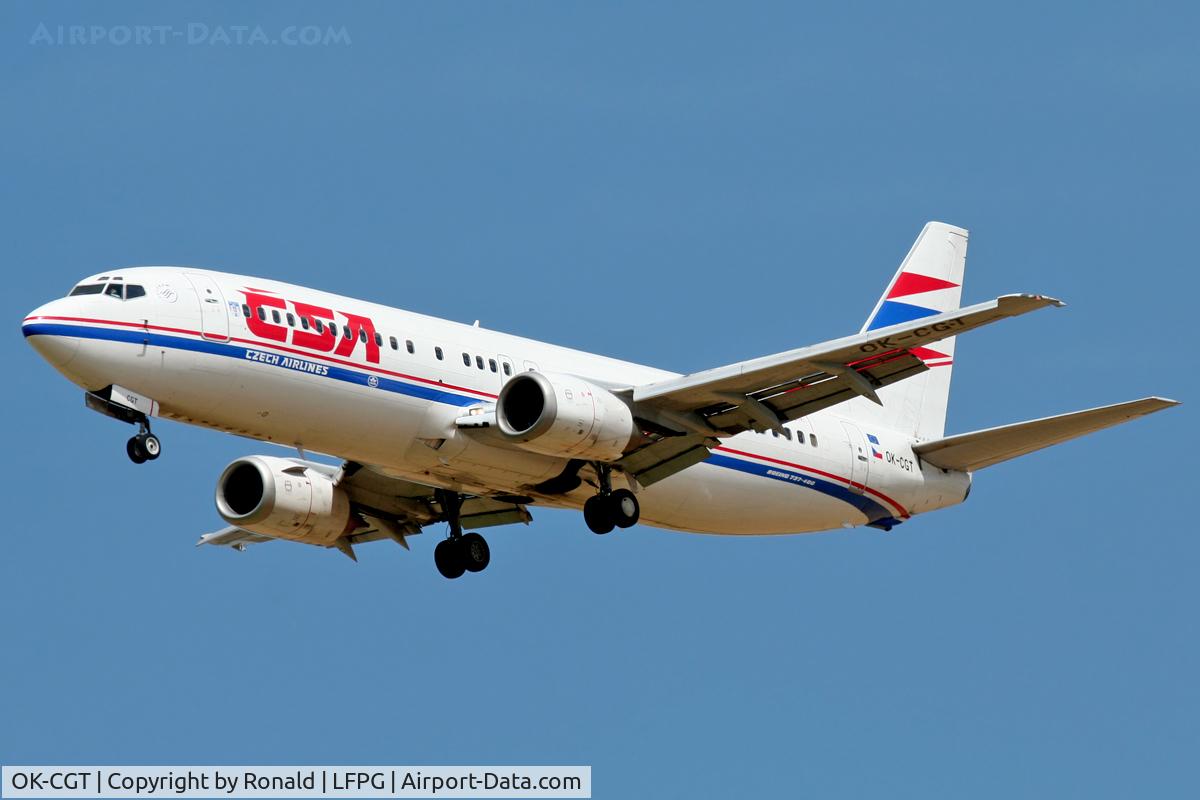 OK-CGT, 1996 Boeing 737-46M C/N 28549, at cdg