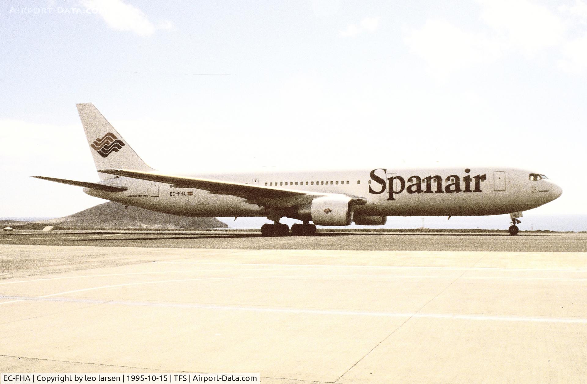 EC-FHA, 1991 Boeing 767-3Y0/ER C/N 25000, Tenerife South 15.10.1995