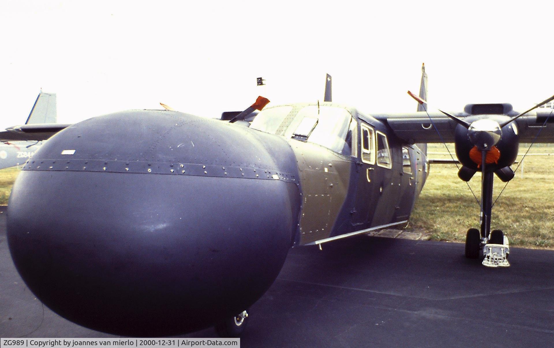 ZG989, 1982 Pilatus Britten-Norman BN-2T Islander/ASTOR C/N 2140, Scan from slide