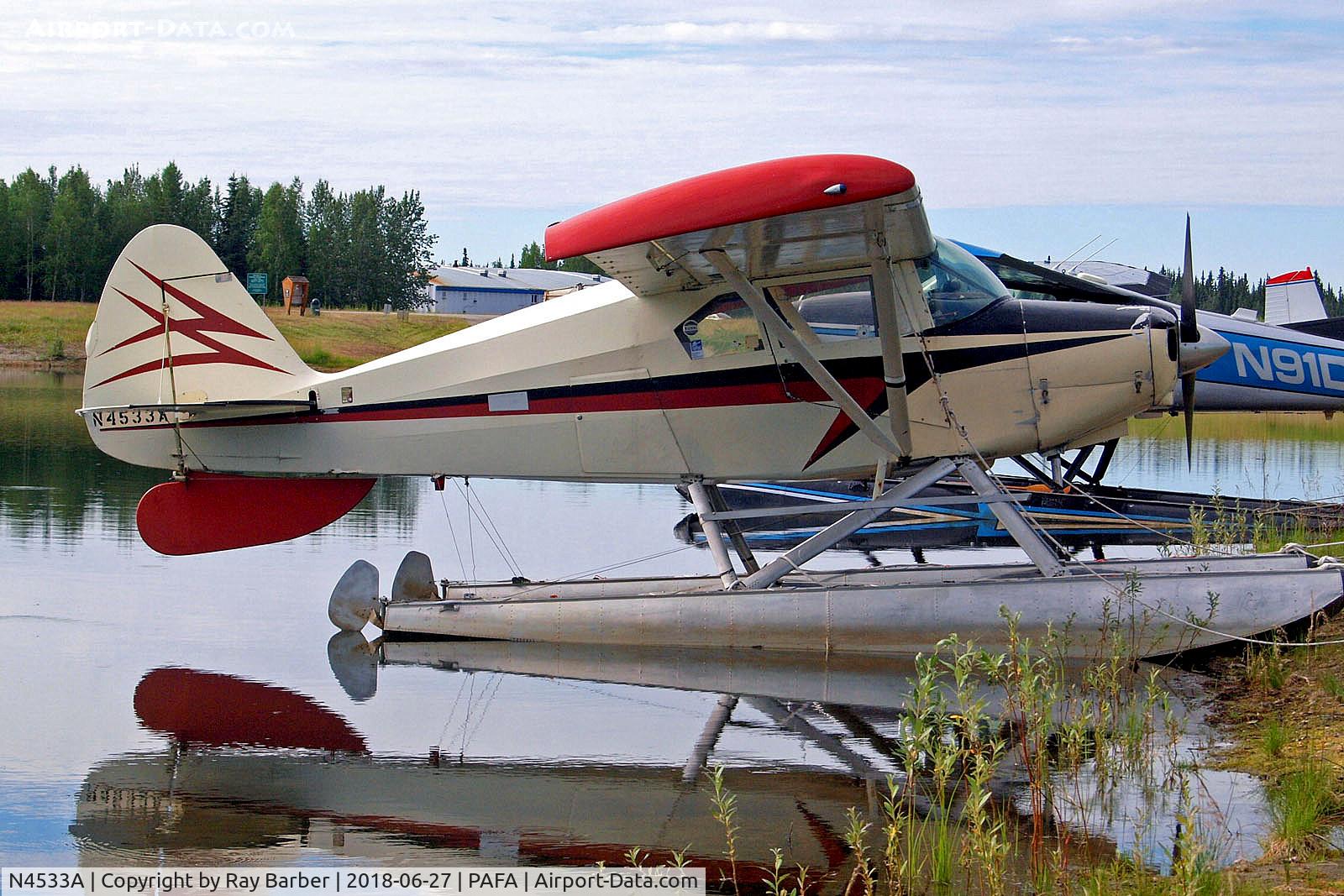 N4533A, 1956 Piper PA-22-150 C/N 22-3842, N4533A    Piper PA-22-150 Tri-Pacer [22-3842] Fairbanks Int'l~N 27/06/2018