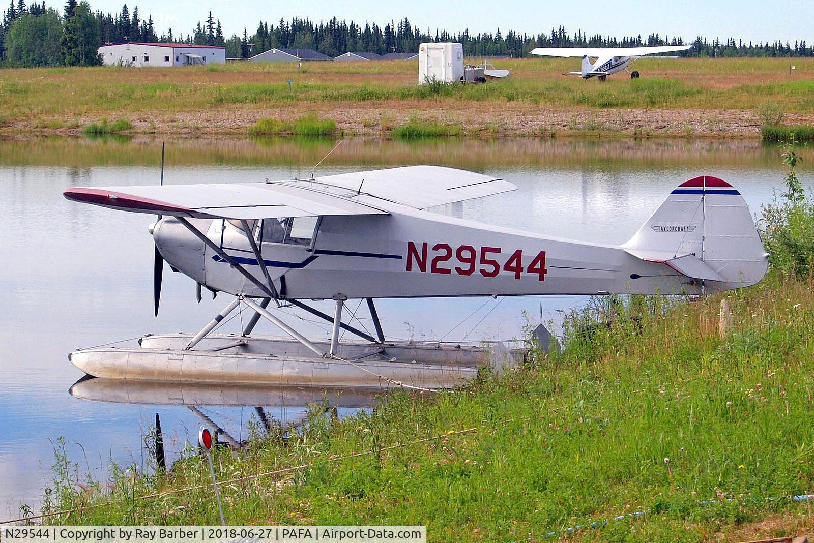 N29544, 1940 Taylorcraft BL-65 (L-2F) C/N 2387, N29544   Taylorcraft BL-65 (L-2F) [2387] Fairbanks Int'l~N 27/06/2018