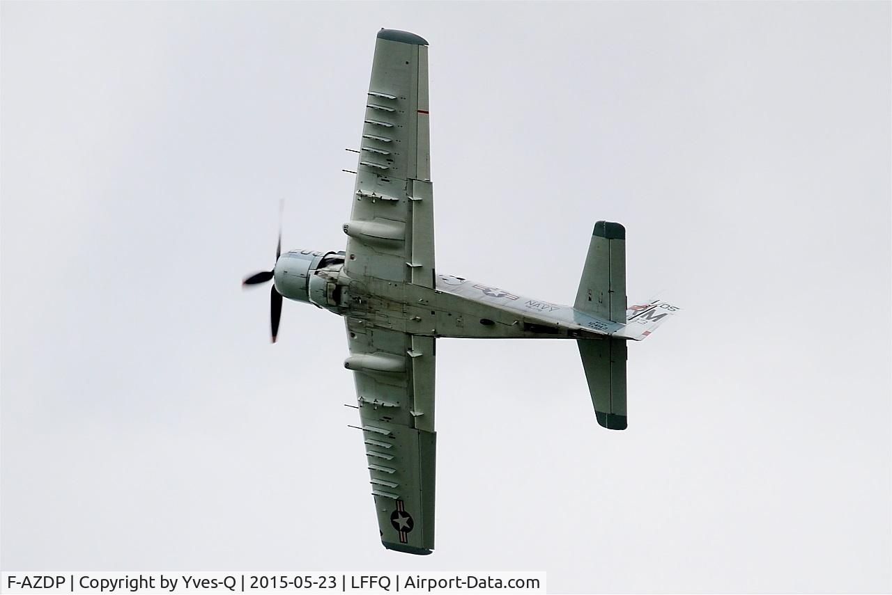 F-AZDP, Douglas AD-4N Skyraider C/N 7449, Douglas AD-4NA Skyraider, On display, La Ferté-Alais airfield (LFFQ) Air show 2015