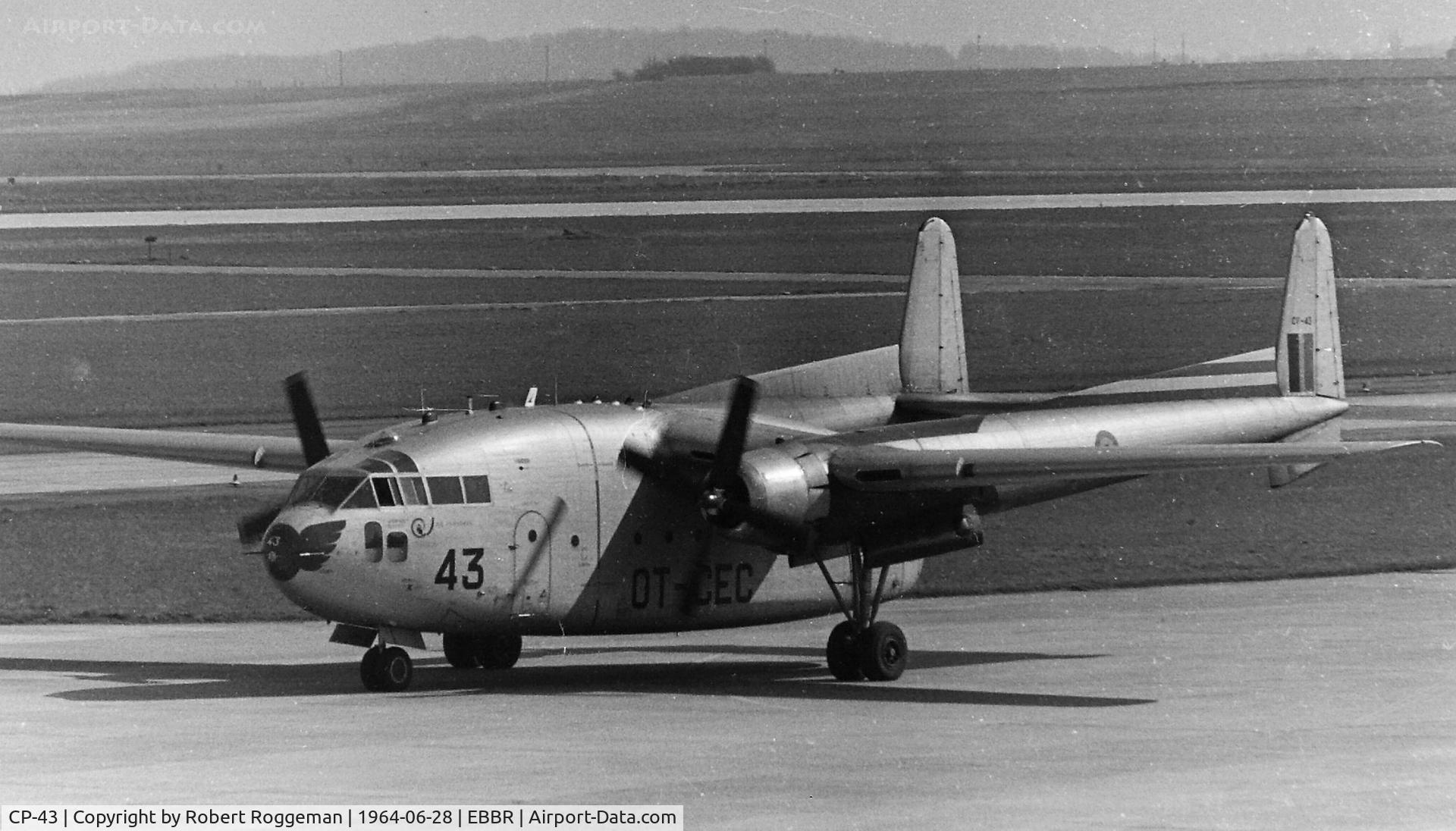 CP-43, 1960 Fairchild C-119G C/N 58-8138, OT-CEC.