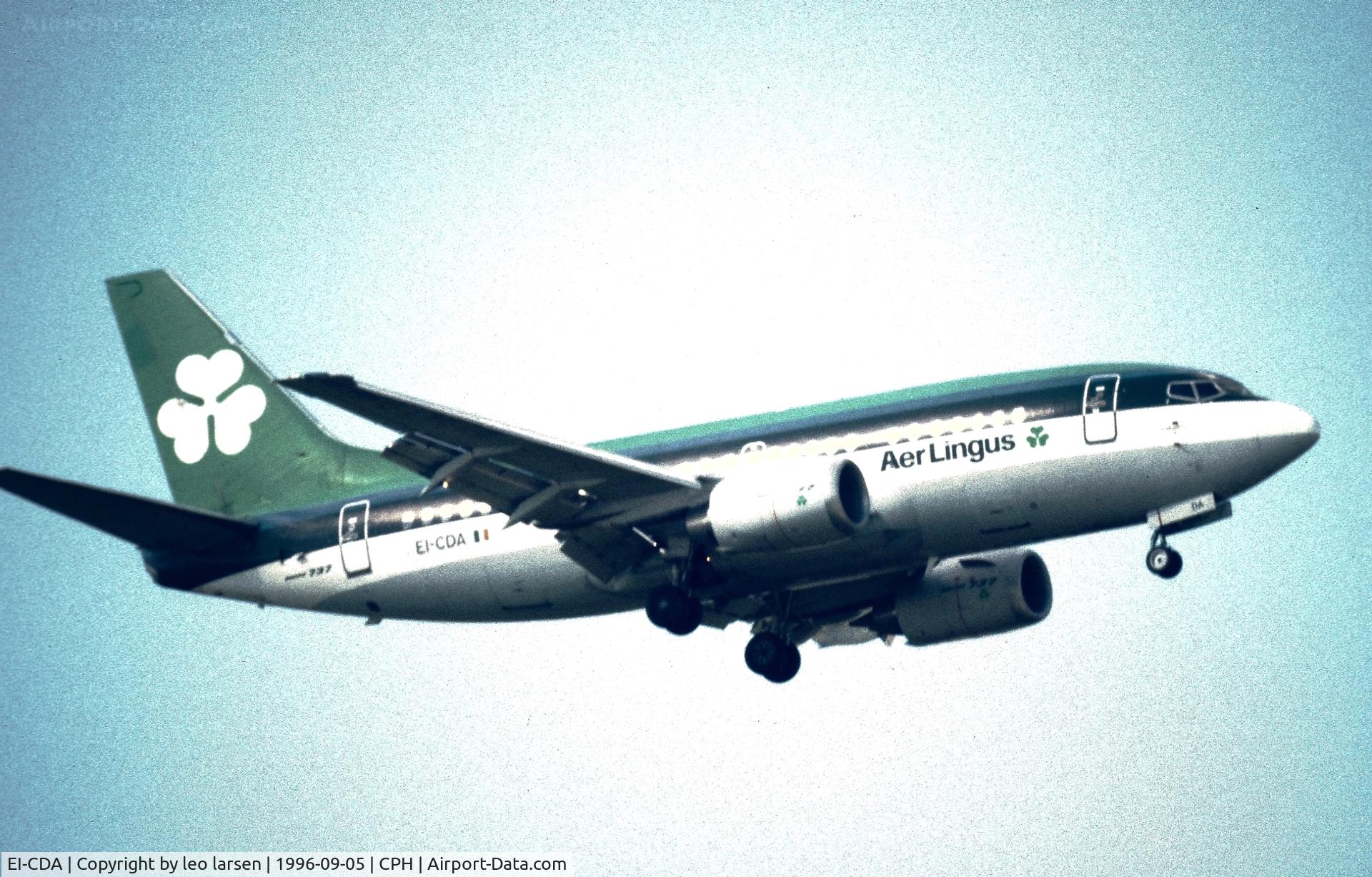 EI-CDA, 1990 Boeing 737-548 C/N 24878, Copenhagen 5.9.1996